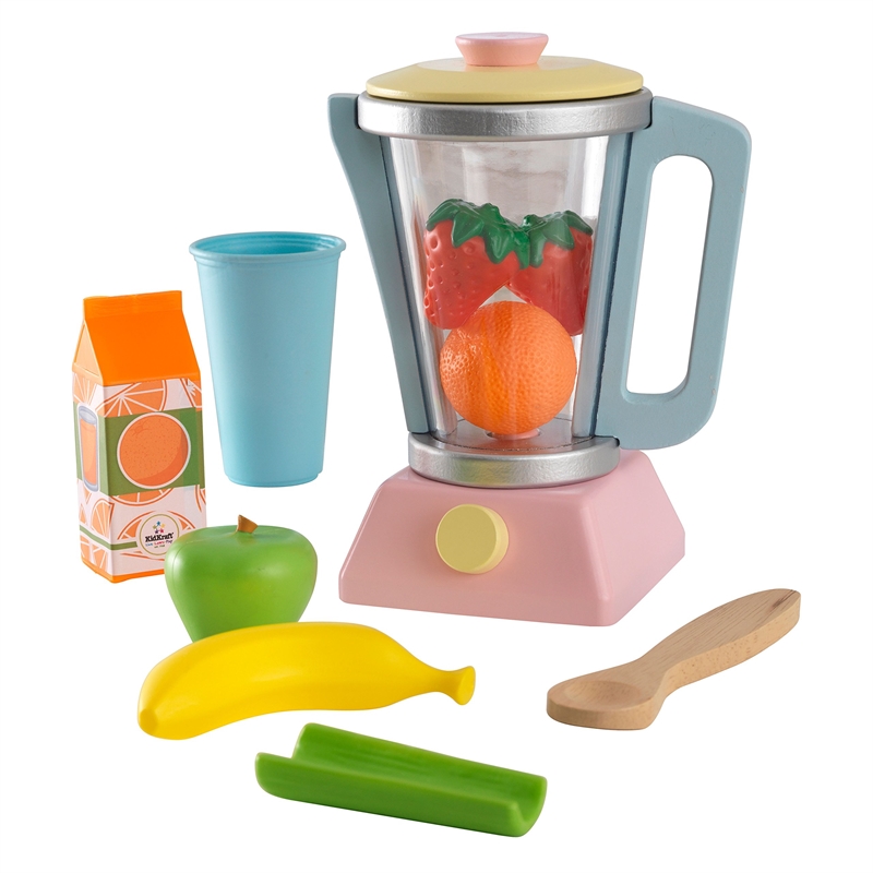 Rosebery Kids Modern Wood Pastel Smoothie Set in Multi-Color