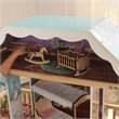 Rosebery Kids 14 Piece Charlotte Dollhouse in White and Natural