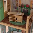 Rosebery Kids 14 Piece Charlotte Dollhouse in White and Natural