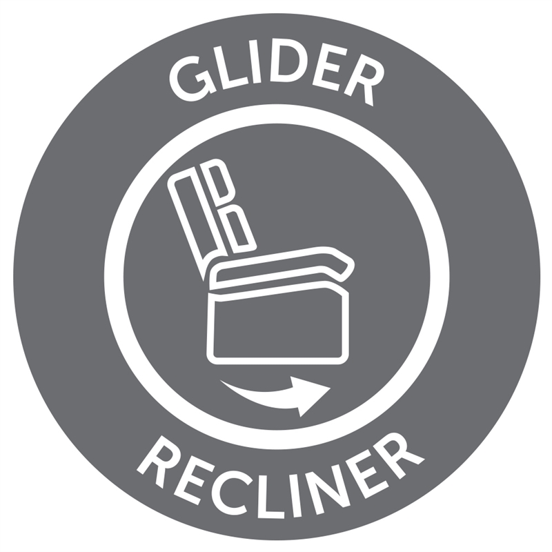 Rosebery Kids Modern Fabric Swivel Glider Recliner in Tatum River Rock