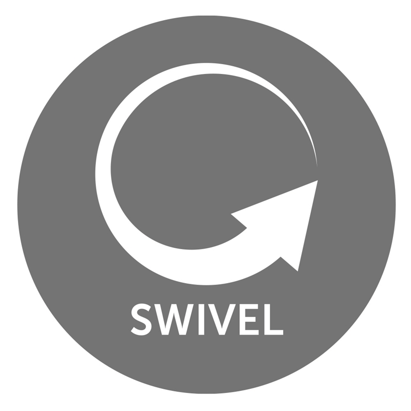 Rosebery Kids Modern Fabric Swivel Glider Recliner in Tatum River Rock