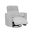 Rosebery Kids Manual Recliner Swivel Accent Chair in Angora Linen