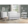 Rosebery Kids Set of 3 4 In 1 Convertible Crib & Mattress & Changing Station