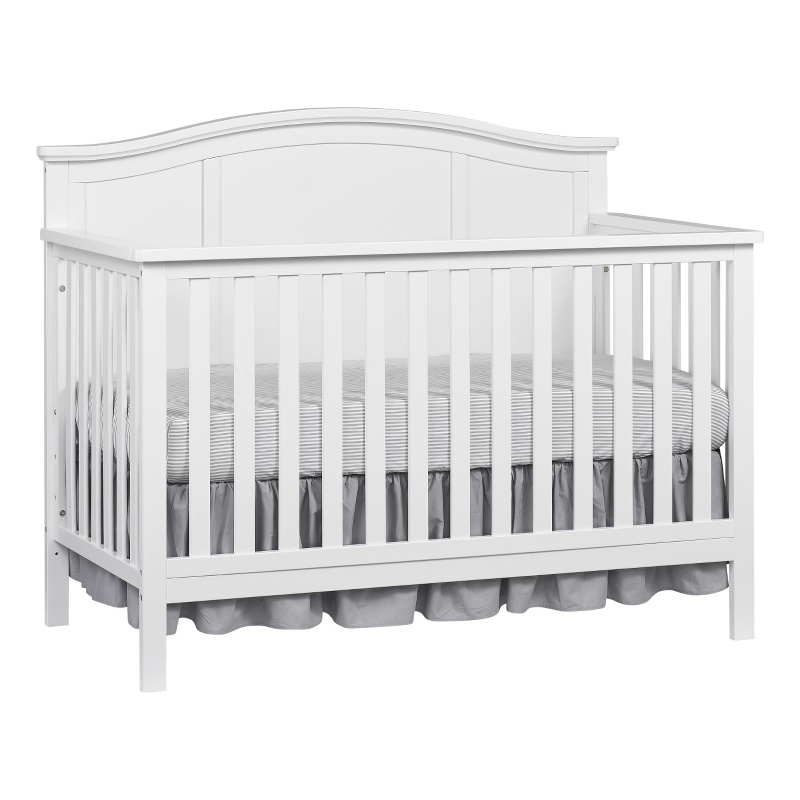 Rosebery Kids Set of 2 White 4 In 1 Convertible Crib and Changing Station