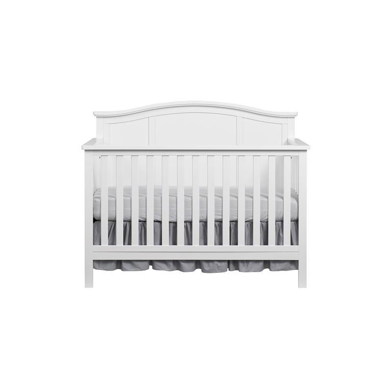 Rosebery Kids Set of 2 White 4 In 1 Convertible Crib and Changing Station