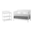 Rosebery Kids Set of 2 White 4 In 1 Convertible Crib and Changing Station