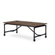 Burnham Home Wood Barrow Rectangular Wood Coffee Table Natural/Black