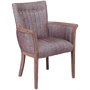 burnham home designs claire linen fabric arm chair in weathered red