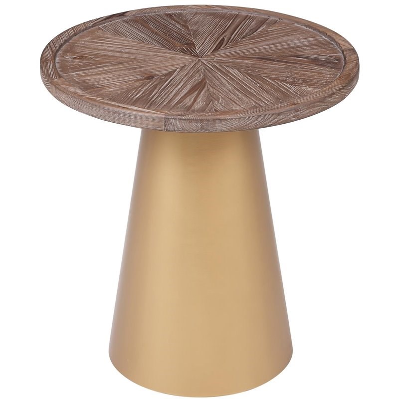 Burnham Home Patrick Wood Corner Table - 19