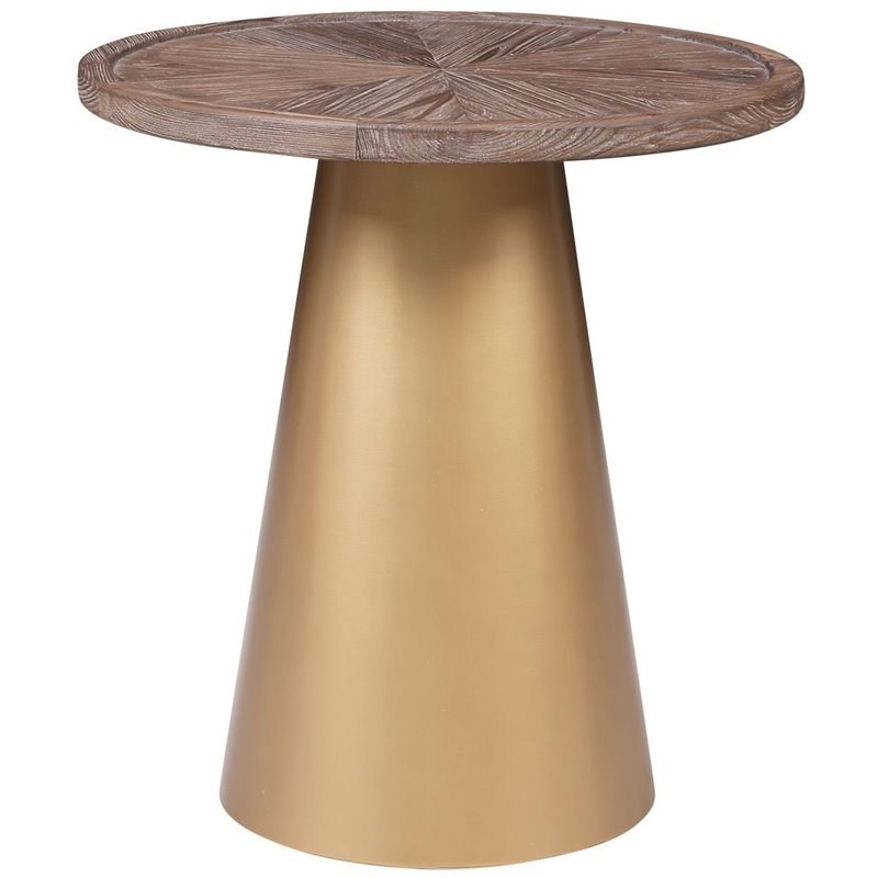 Burnham Home Patrick Wood Corner Table - 19