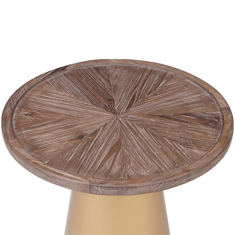 Burnham Home Patrick Wood Corner Table - 19