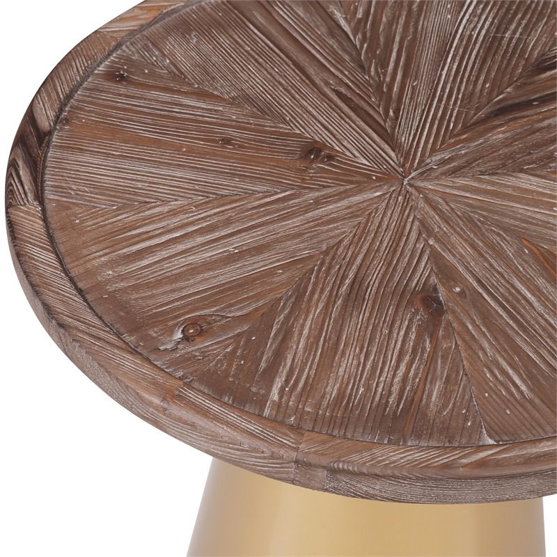 Burnham Home Patrick Wood Corner Table - 19