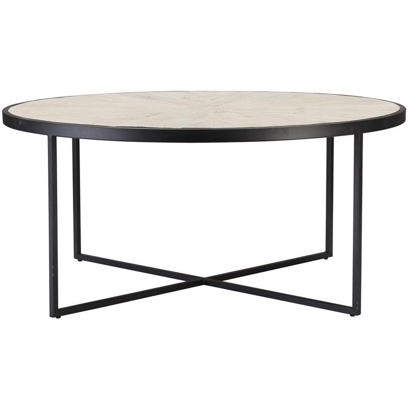 Olivia Metal 5pc Nesting Coffee Table Set with 4 Nesting Stools in Tan Finish