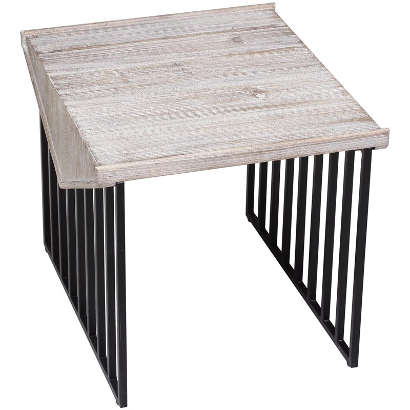 Boraam Wood and Metal Sandra Corner Table 18