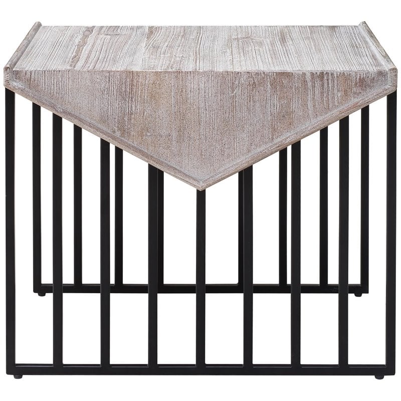 Boraam Wood and Metal Sandra Corner Table 18