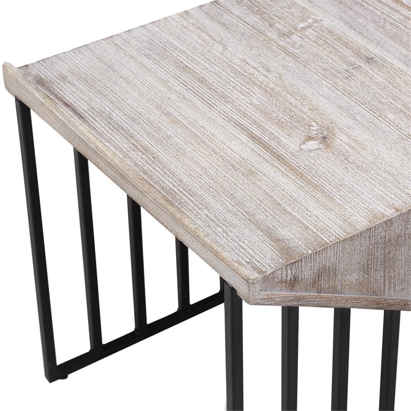 Boraam Wood and Metal Sandra Corner Table 18