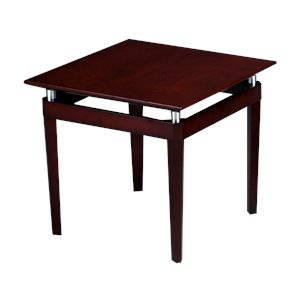 mayline napoli square end table in sierra cherry