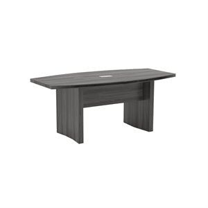 mayline aberdeen series conference table in gray steel