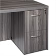 Mayline Aberdeen Series 2 Drawer File Cabinet in Gray Steel