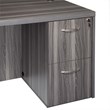 Mayline Aberdeen Series 2 Drawer File Cabinet in Gray Steel