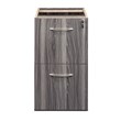 Mayline Aberdeen Series 2 Drawer File Cabinet in Gray Steel