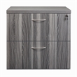 Mayline Aberdeen Series 2 Drawer File Cabinet in Gray Steel