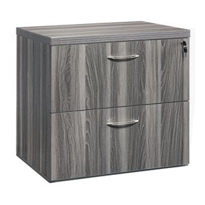mayline aberdeen series 2 lateral drawer file cabinet in gray steel