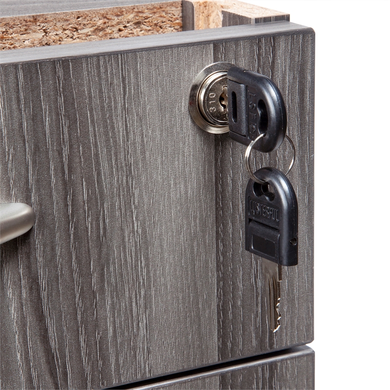 Mayline Aberdeen Series 4 Drawer File Cabinet in Gray Steel