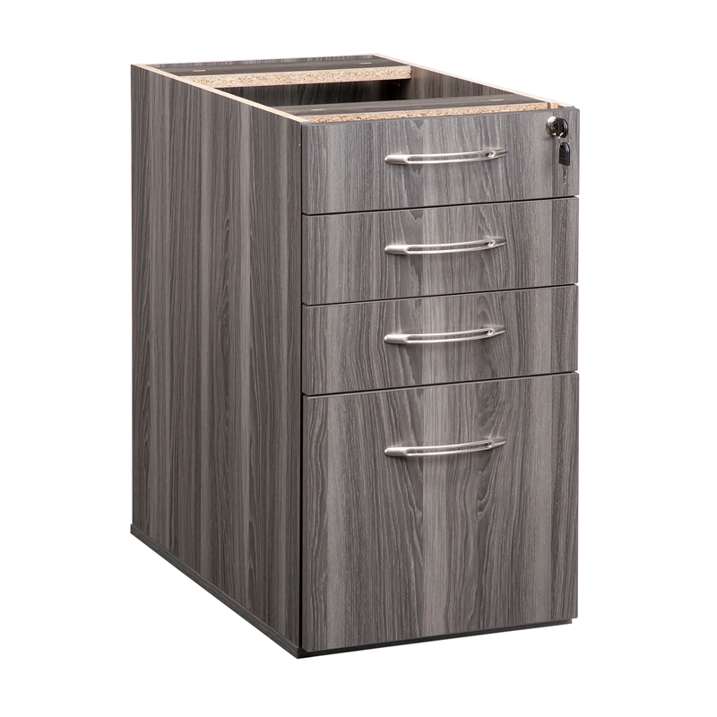 Mayline Aberdeen Series 4 Drawer File Cabinet in Gray ...