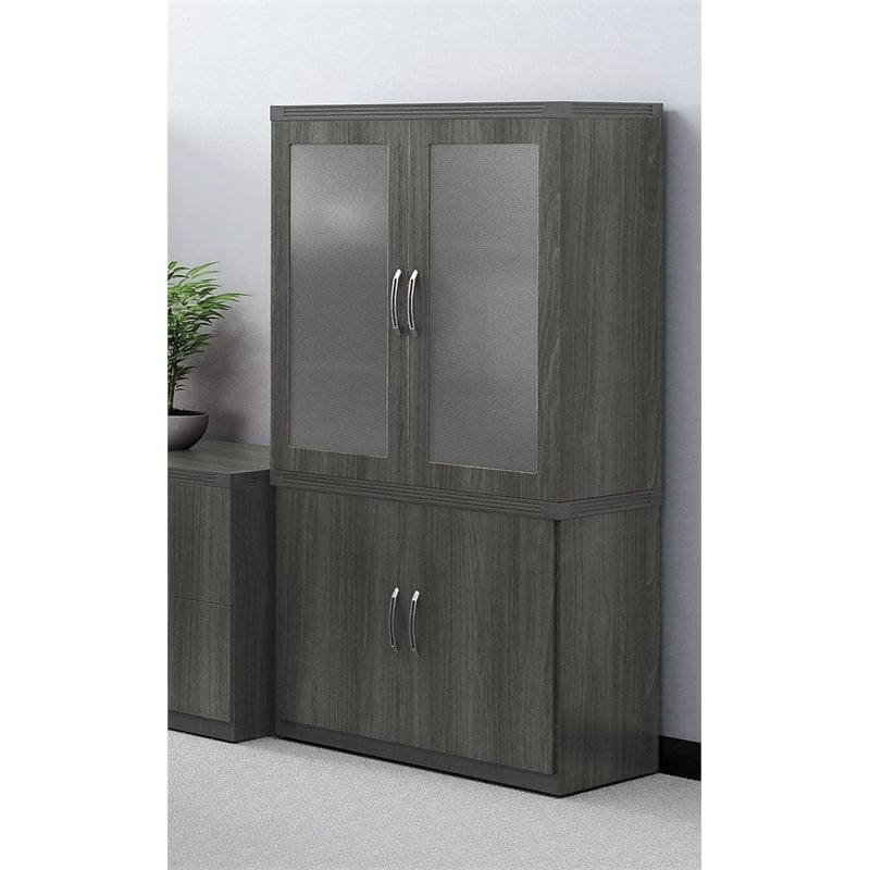 Mayline Aberdeen Series Storage Cabinet in Gray Steel