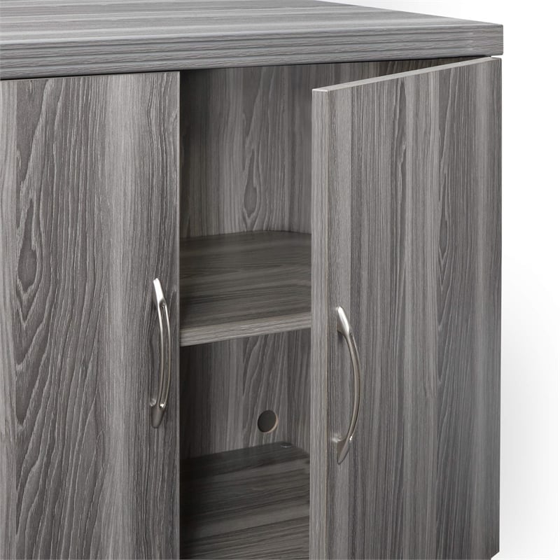 Mayline Aberdeen Series Storage Cabinet in Gray Steel