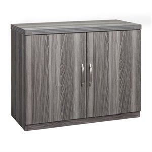 mayline aberdeen series storage cabinet in gray steel