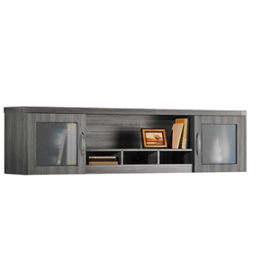 Mayline Aberdeen Series 72&quot Wall Mount Hutch in Gray Steel