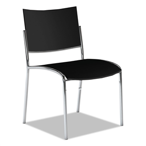 Mayline Escalate Series Chair in Black (Set of 4)