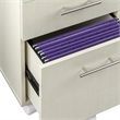 Mayline Medina Series 3 Drawer File Cabinet in Sea Salt White