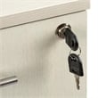 Mayline Medina Series 3 Drawer File Cabinet in Sea Salt White