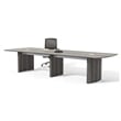 Mayline Medina Series 12' Conference Table in Gray Steel Laminate
