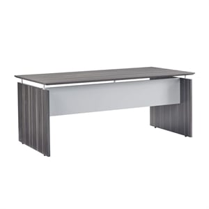 Mayline Medina Series 72&quot Computer Desk in Gray Steel