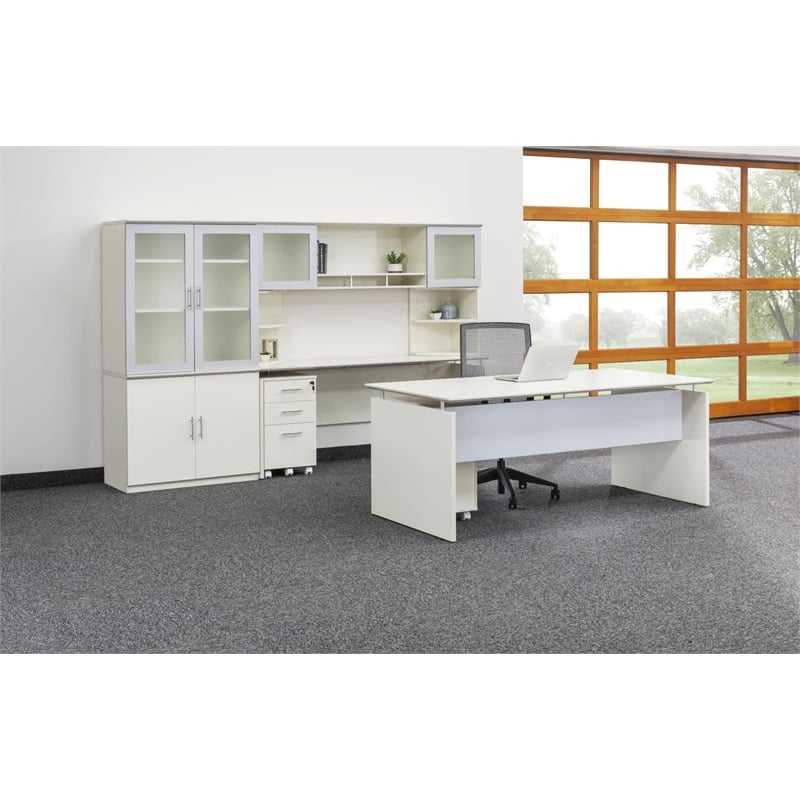 Mayline Medina Series 2 Drawer File Cabinet in Sea Salt