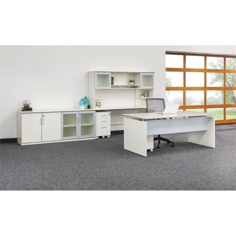 Mayline Medina Series 2 Drawer File Cabinet in Sea Salt