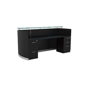 Mayline Medina Series 87&quot Reception Station with File Cabinets