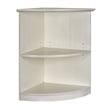 Mayline Medina Series 2 Shelf Bookcase in Sea Salt