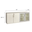 Mayline Medina Series Low Wall Cabinet with Doors in Sea Salt