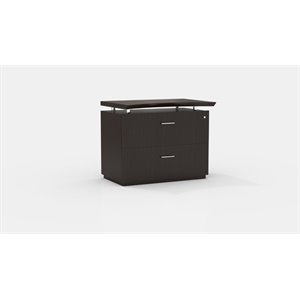 Mayline Sterling Series 2 Drawer File Cabinet in Textured Mocha