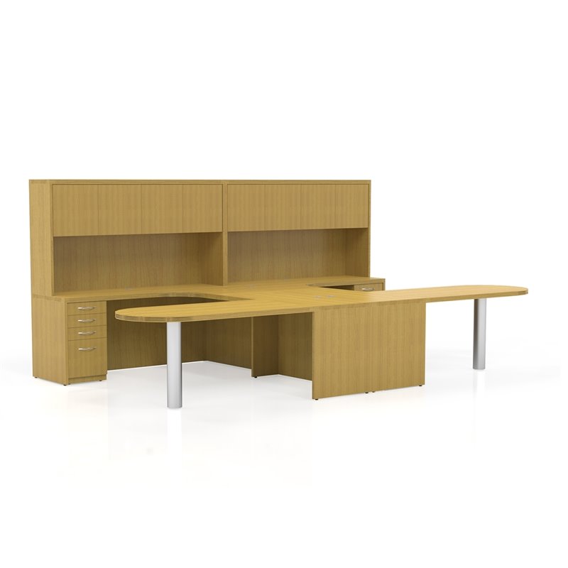 Mayline Aberdeen Typical 21 Computer Desk In Maple Laminate At21lma