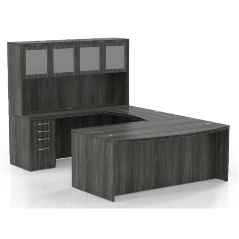 Mayline Aberdeen Typical 5 Computer Desk In Gray Steel Laminate At5lgs Mayline Aberdeen Typical 5 Computer Desk In Gray Steel Laminate