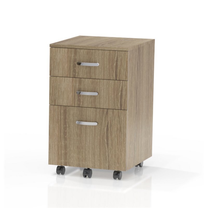 Safco Products Soho Mobile Filing Cabinet In Natural 1008bn