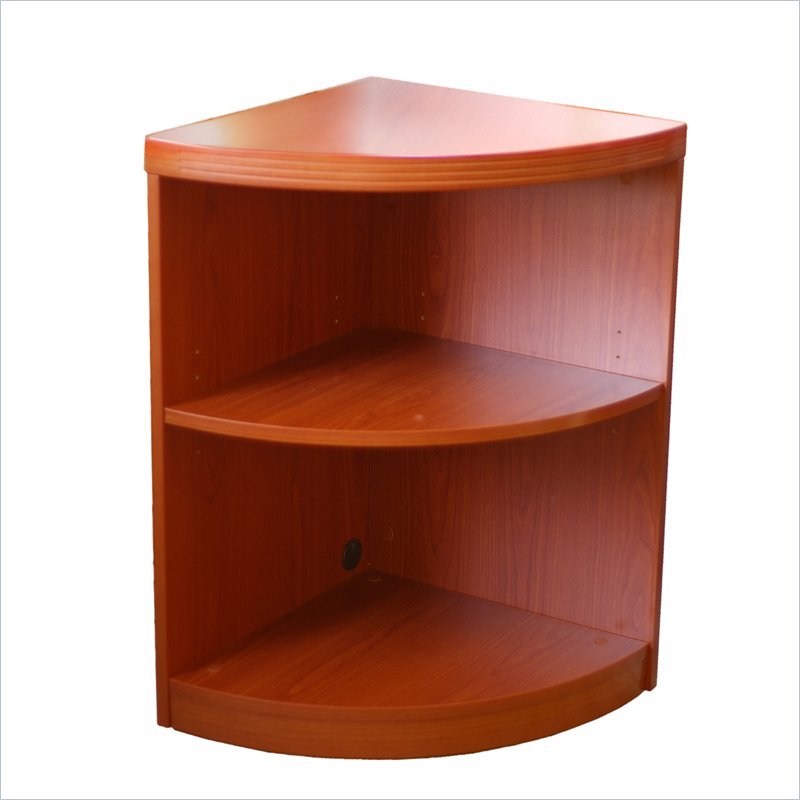 Mayline Aberdeen 2 Shelf Quarter Round Bookcase ABQ2