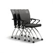 Mayline Valore High-Back Guest Chair in Black (Set of 2)