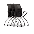 Mayline Valore High-Back Guest Chair in Black (Set of 2)